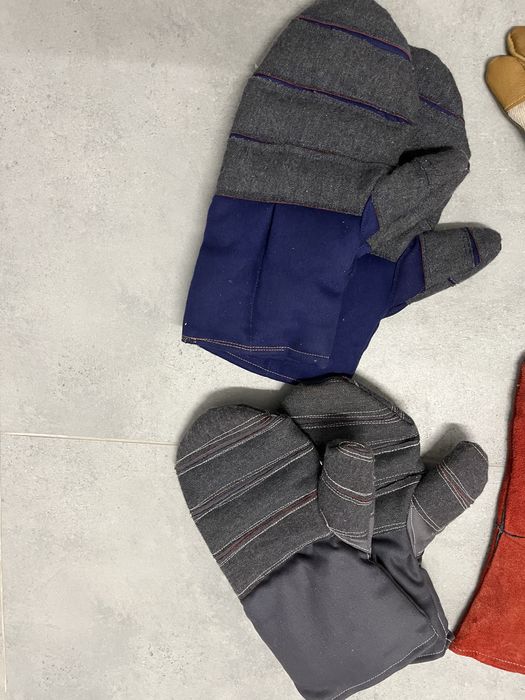 ZESTAW rękawice robocze ocieplane Reis Consorte skórzane, jednopalcowe