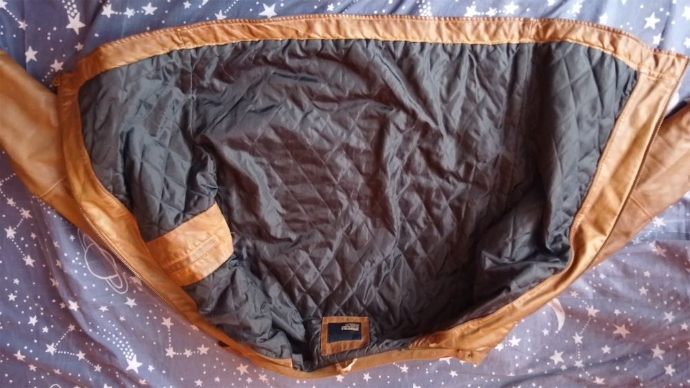 Kurtka letnia ekoskóra Springfield, jasny brąz r. L