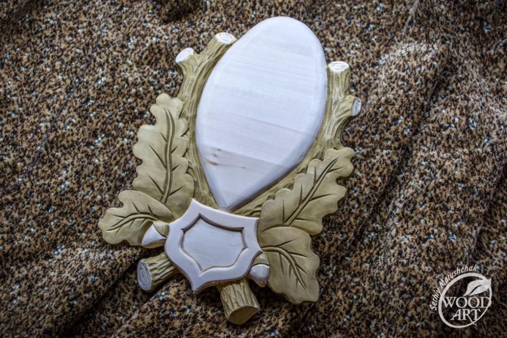 Медальон під мисливський трофей "Дуб" / Medallion during a hunting tro