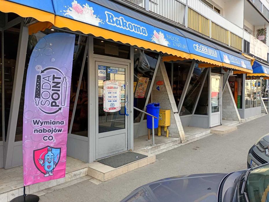 SODA POINT Warszawa (Nowolipki), Solidarności 92 Wymiana nabojów CO2