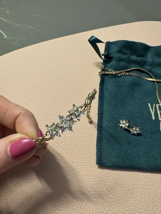 Zestaw bizuterii pozlacany, nowy