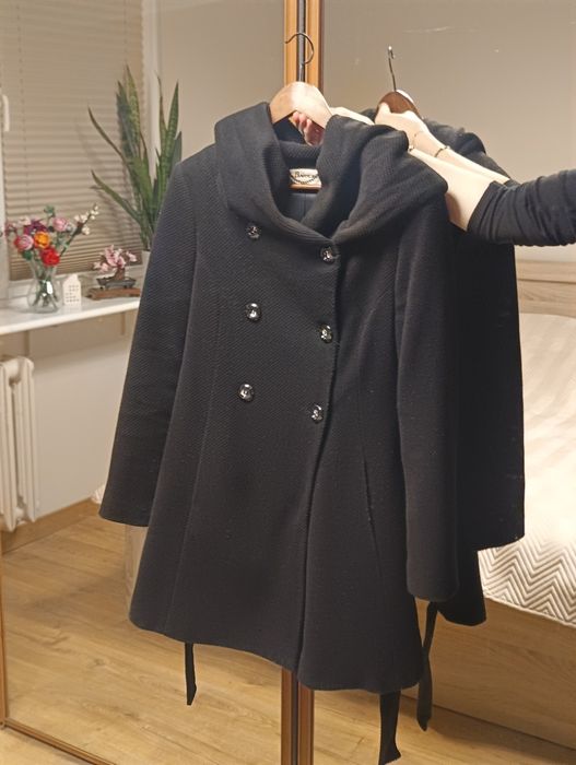 Płaszcz czarny damski "Bartosz"