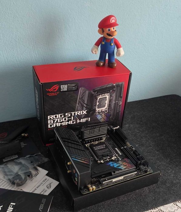 Płyta główna Asus STRIX B760-I DDR5 WiFi ITX intel LGA 1700 13 i 14 generacja, jak NOWA