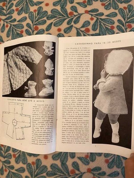 Revista vintage de crochet para bebé