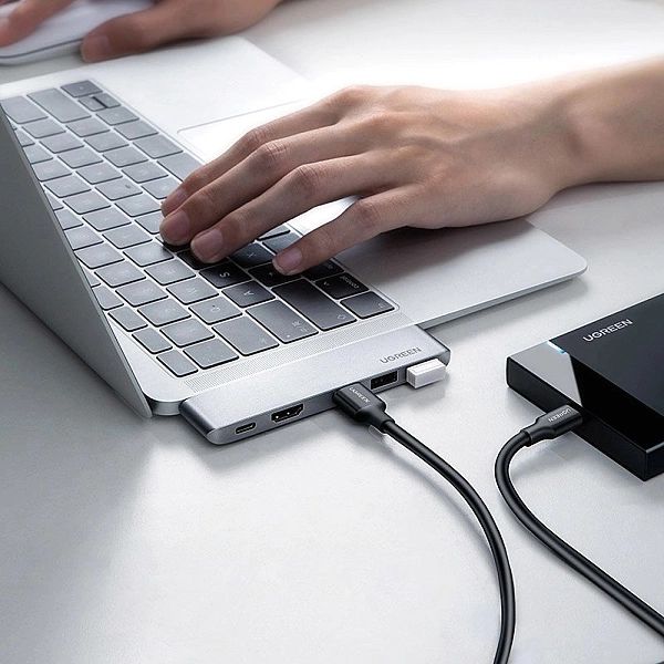 Ugreen wielofunkcyjny HUB 2x USB Typ C na USB Typ C PD (Thunderbolt 3,