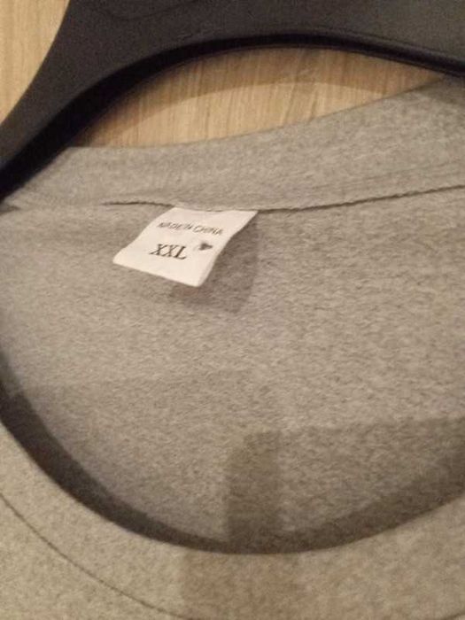 Bluza Męska XXL Plus Size Nowa Szara Czarna Wysoki Mężczyzna