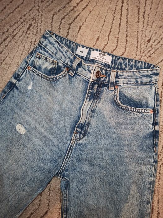 Jak nowe spodnie bershka mom 34 XS wysoki stan