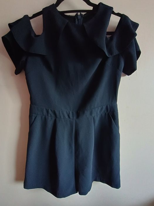 Kombinezon Krótki Letni Elegancki Odkryte Ramiona  Top Shop 40