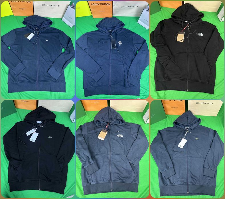 Bluza męska rozpinana z kapturem The North Face Lacoste Karl Nowa