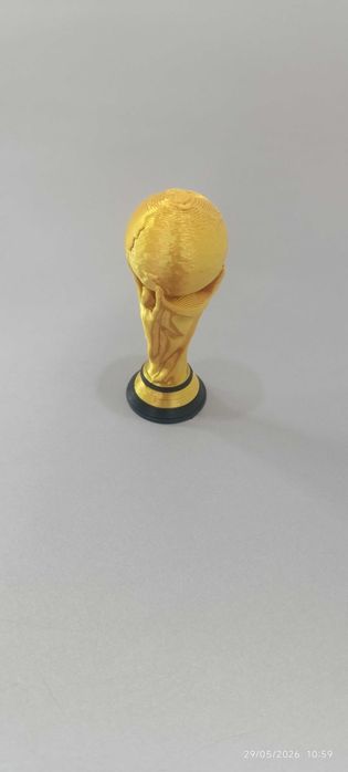 Porta-chaves Miniatura Taça da Copa do Mundo – Qualidade Premium 3D Ouro