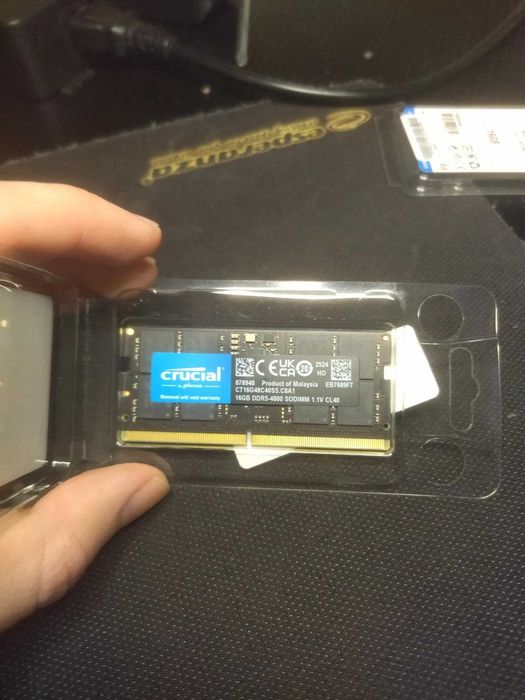 Memória   |  SODIMM DDR5 16 GB 4800 mhz CL40