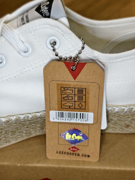 Buty Damskie Lee Cooper Espadryle Trampki białe platforma r.40 - 26 cm