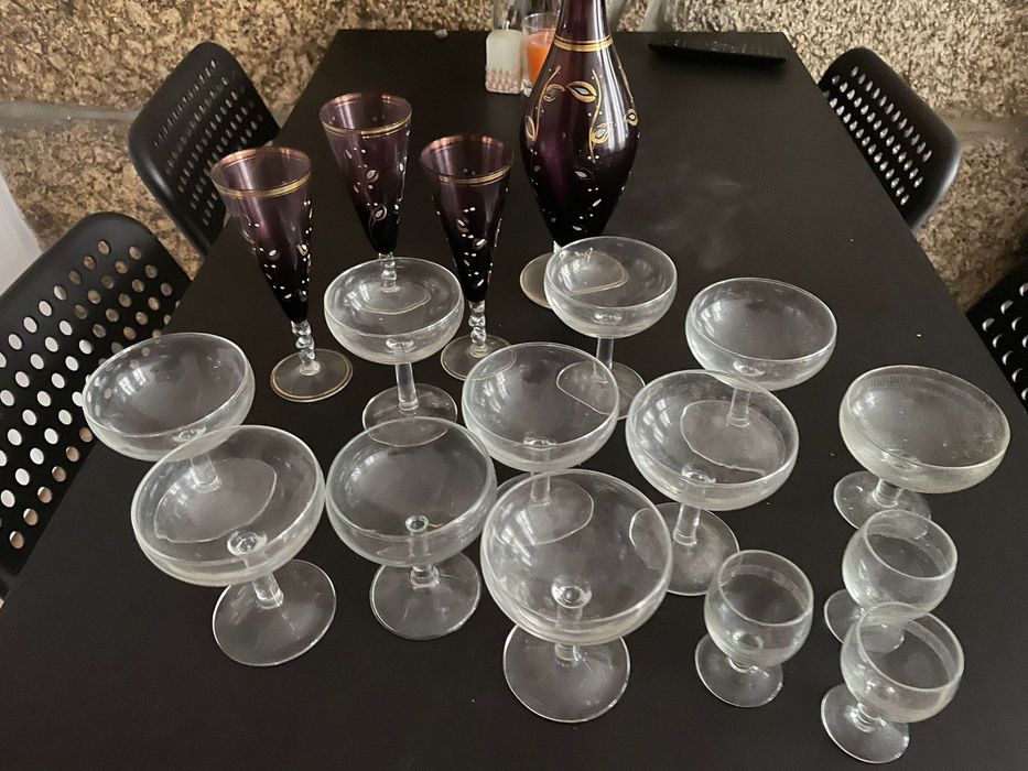 Taças de vídro diversas