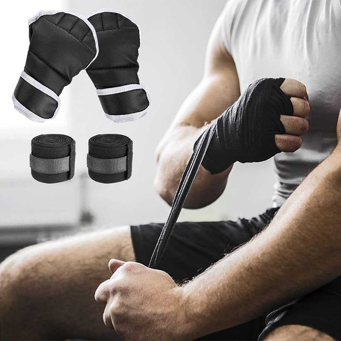 Saco de boxe suspenso de 110 * 30 cm com luvas de boxe