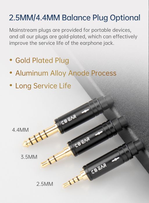 Аудио кабель 16-жильный KBEAR ST16 Cristal посеребренная медь