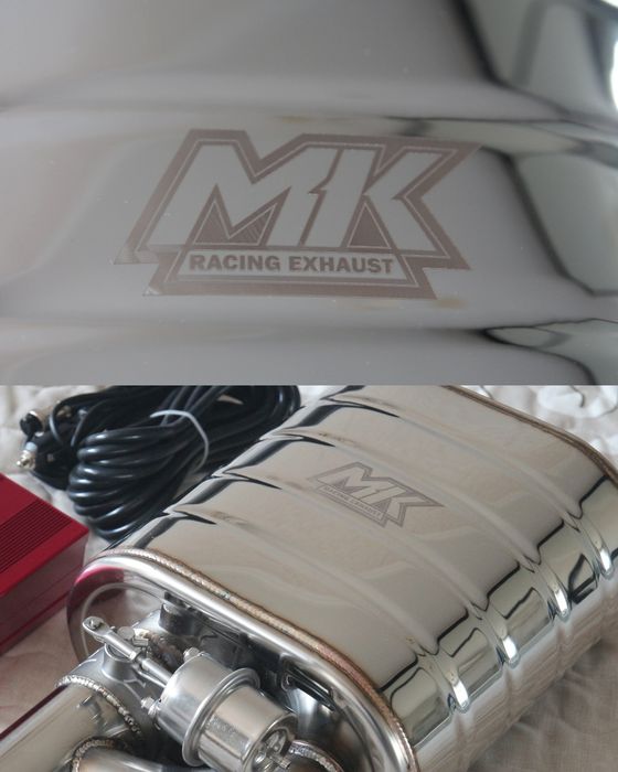 Банка глушник з заслінкою MK Racing прямоточный глушитель с заслонкой