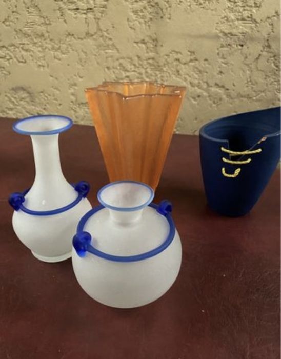 Conjunto de jarras de decoração