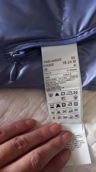 Blusão penas Benetton