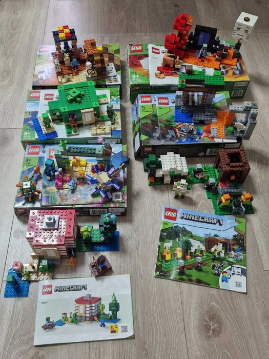 Лего майнкрафт LEGO MINECRAFT 21159, 21180, 21254, 21167, 21166, 21255, 21275, оригинал