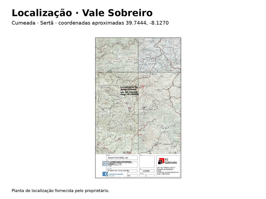 Terreno 1.980 m² com ruína registada - Sertã