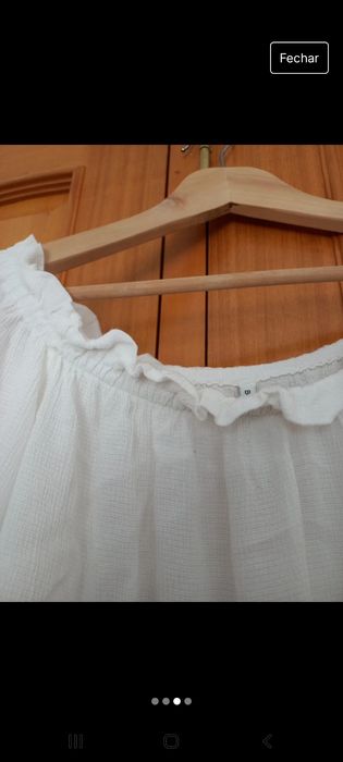 t-shirt branca da bershka