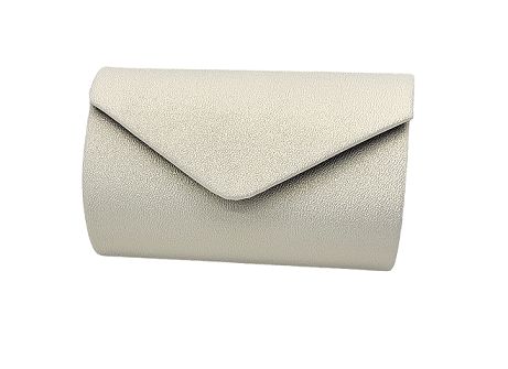 Torebka damska wizytowa kopertówka Agnes złota perła