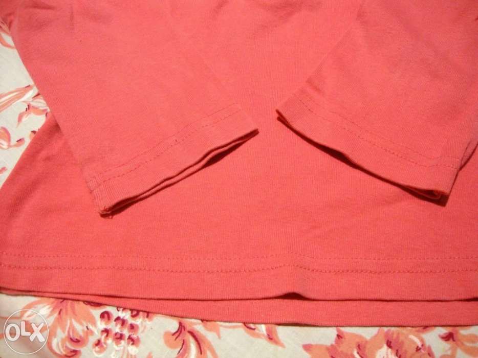 Polo rosa com folho para 3 a 4 anos