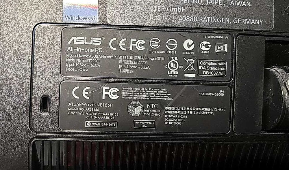 Моноблок ASUS All in One ET2220I Intel Core I5-3330 CPU 3,00 Hz