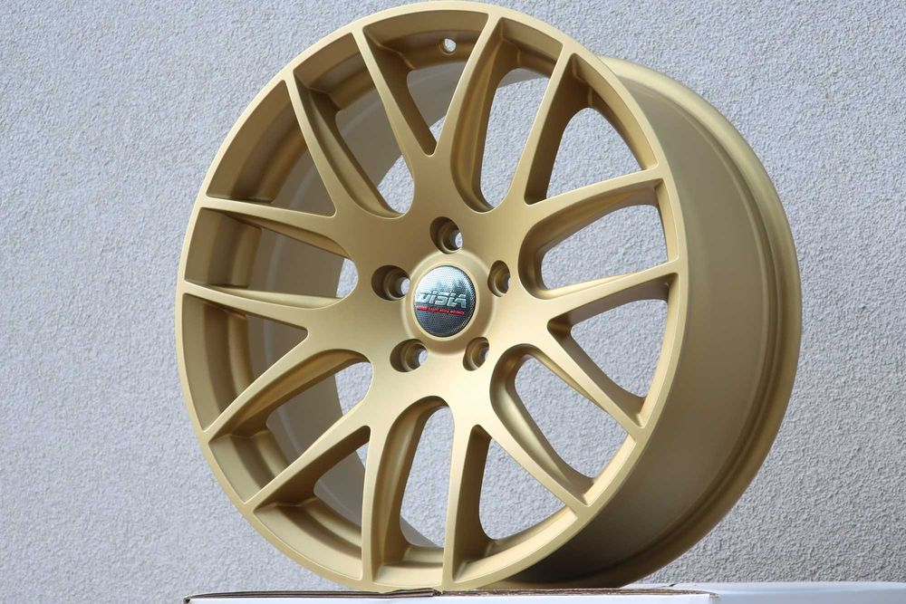 ALU FELGI 18 5X112 wklesłe vw golf cc arteon passat scirocco seat cupra alhambra leon exeo Concave złote