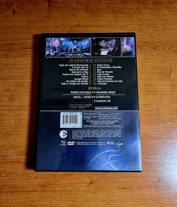 RUI VELOSO - The Acoustic Concert (incl. Interview and Making Of)64739035049346121