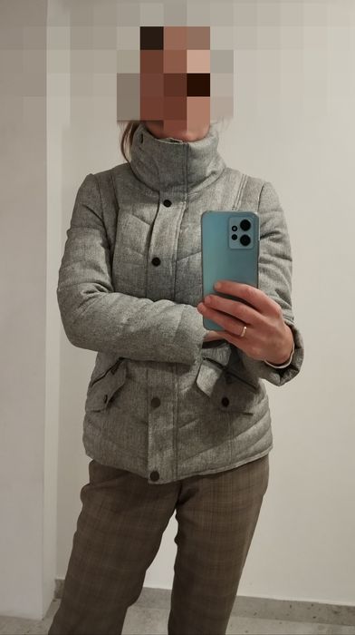 Taliowana kurtka zimowa w jodełkę r. M Next Premium