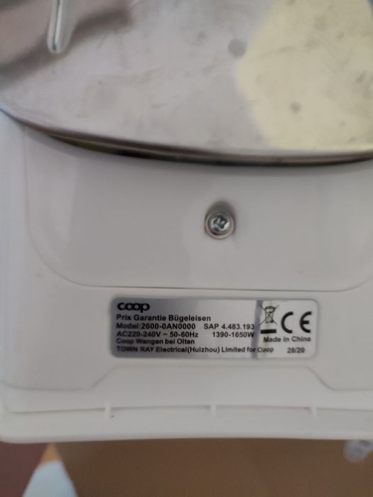 Утюг европейской марки Coop