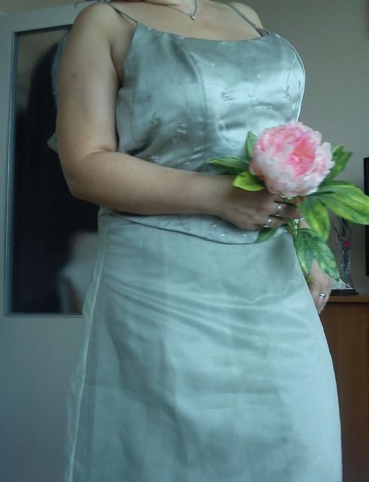 Suknia rozm 44 kolor Khaki