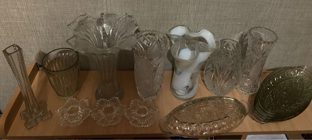 Посуд скляний, фарфоровий