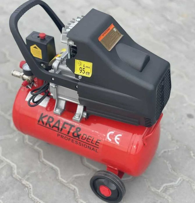 Компресор повітряний 24 л Kraft&Dele KD400 8 бар 230 л/хв Польща