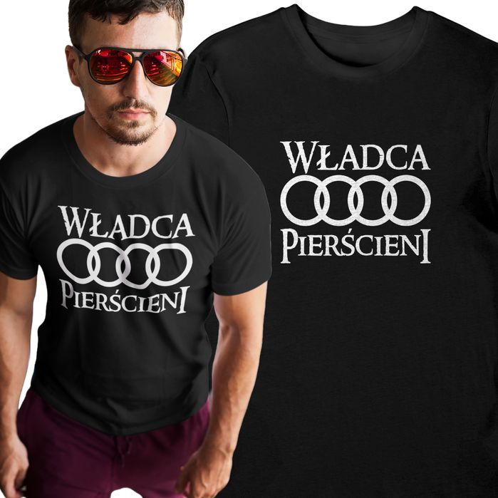Koszulka władca pierścieni audi czarna S