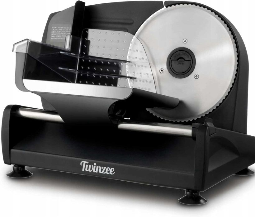 Elektryczna krajalnica 150W stal nierdzewna chleb mięso ser 0–15mm A-C