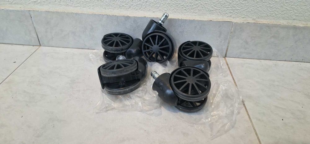 Pack 5 Rodízios Cadeira Gaming/Escritório 11mm