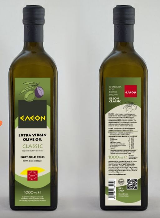 Оливкова олiя холодний вiджим ЕЛЕОН Греция оливковое масло