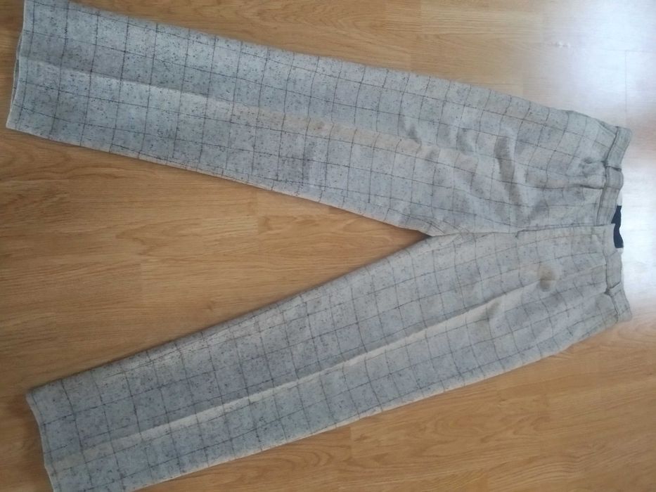 spodnie meskie w kratę ( 90 w pasie)