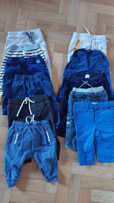 Długie spodnie chłopięce rozmiar 74