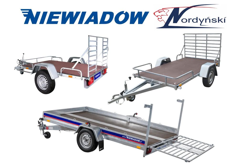 Niewiadów QUAD  Przyczepy lekkie na quady, czterokołowce, traktorki, sprzęt ogrodniczy