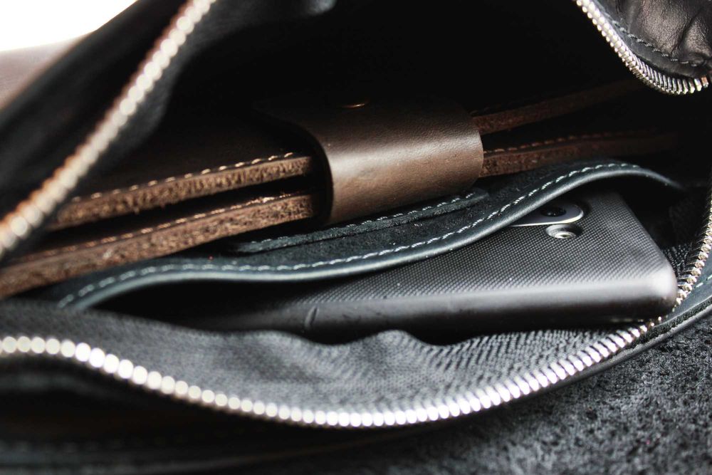 Сумка маленька шкіряна клатч SULLIVAN smmbk13-1(25) чорна