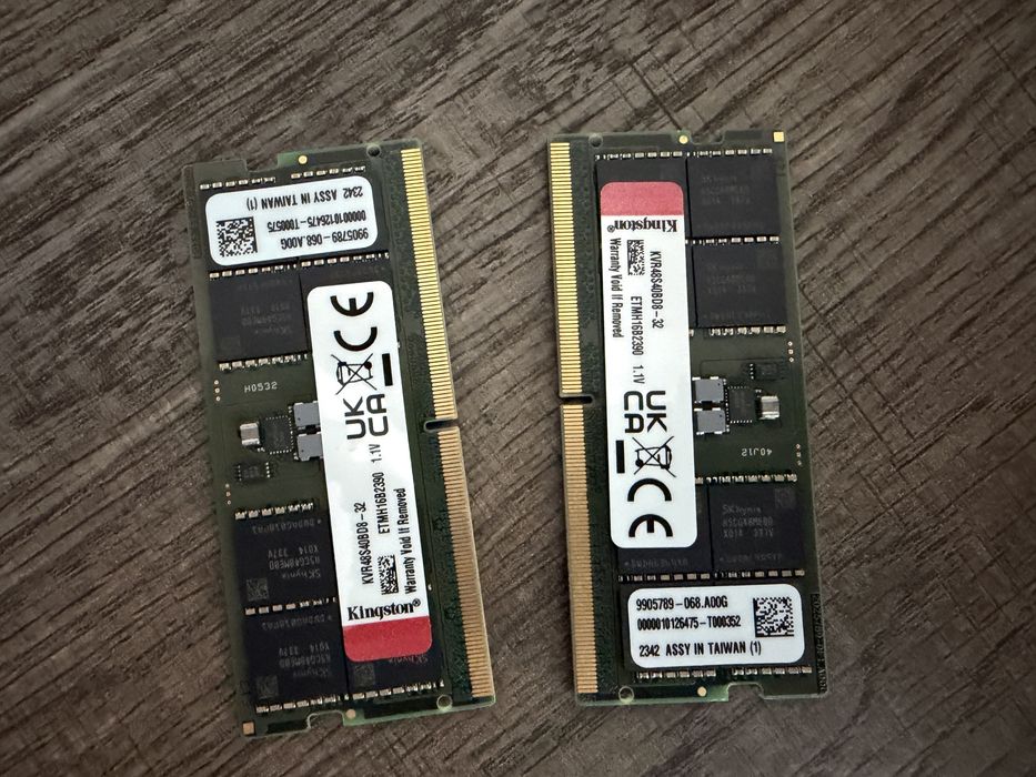 2x Kingston 32Gb RAM, DDR5, 4800 Mhz