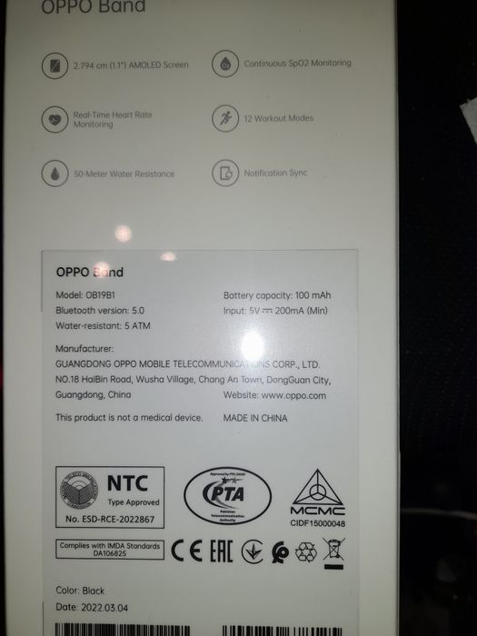 Oppo Band nowy zafoliiwany