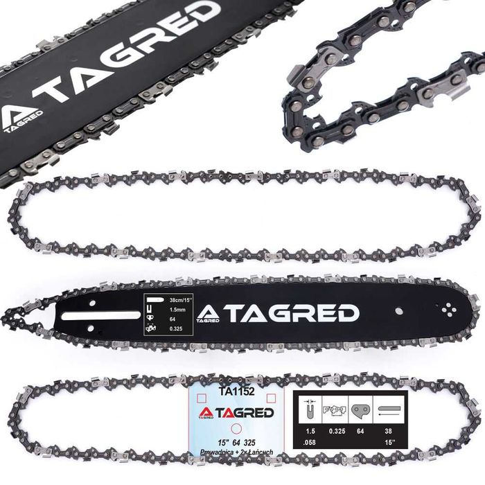 PROWADNICA 14'' 2x łańcuchy 3/8 1,3 MM 52 DO STIHL