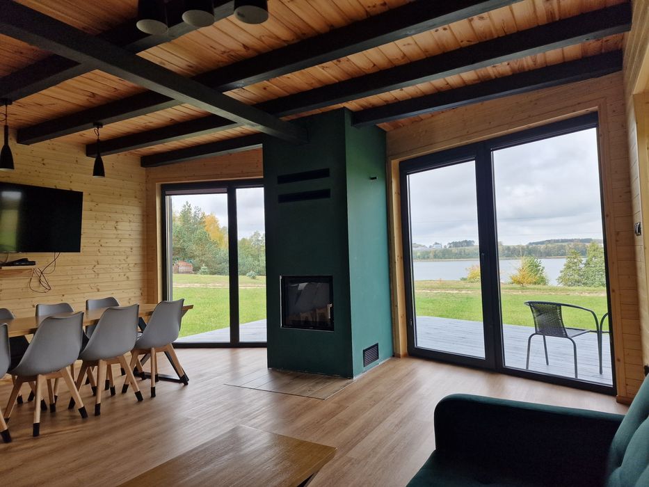 Domek nad jeziorem, 8 osobowy..las..cisza...wędkowanie