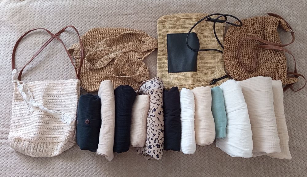 Lote 16 peças - Estilo Boho/Étnico - Shein - Roupa + Malas - S/M