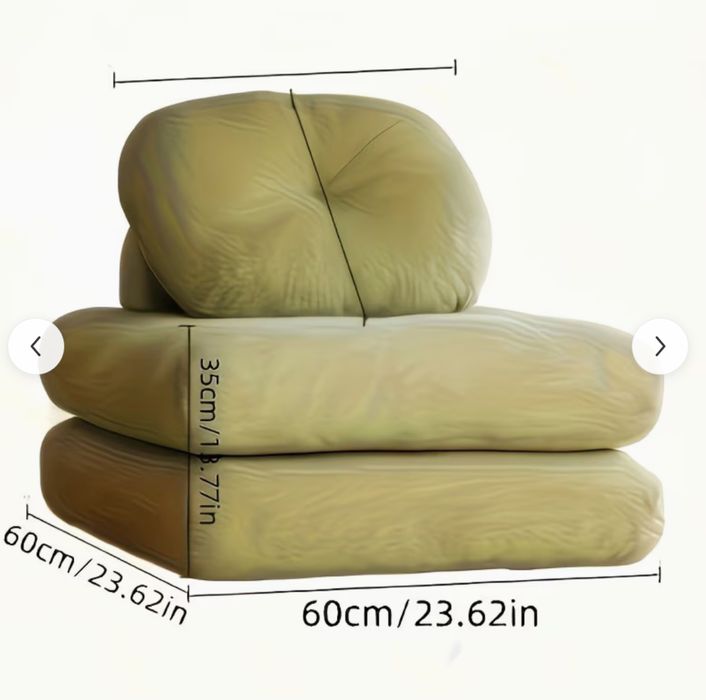 Sofa tipo puff em branco