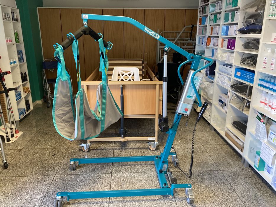 Elevador / grua de transferência Aks + arnês novo